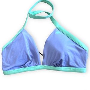 PATAGONIA Nanogrip Bathing Suit Bikini Top- Light Violet Purple Blue- Size M